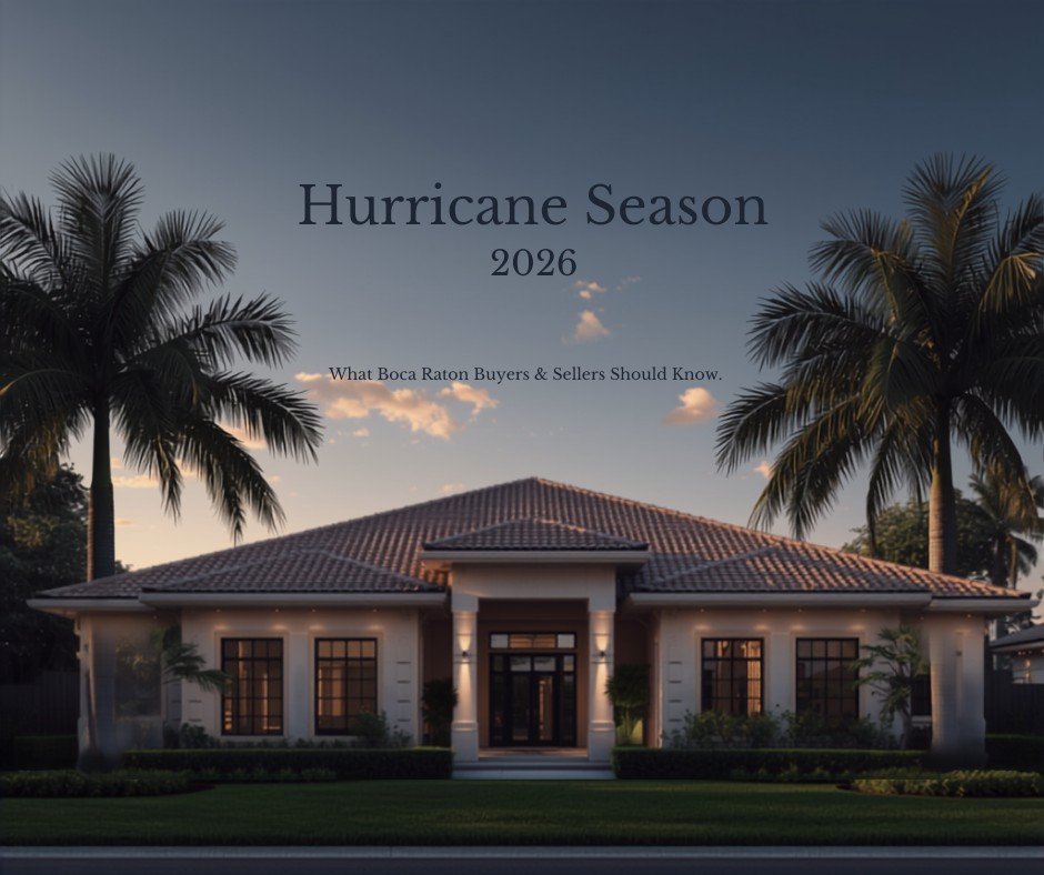 Boca Raton South Florida home with hurricane-resistant features, 2026 insurance and hurricane season