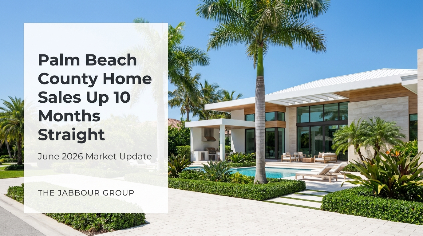 Palm Beach County Home Sales Just Hit 10 Straight Months of Gains. Here Is What It Means for Boca Raton