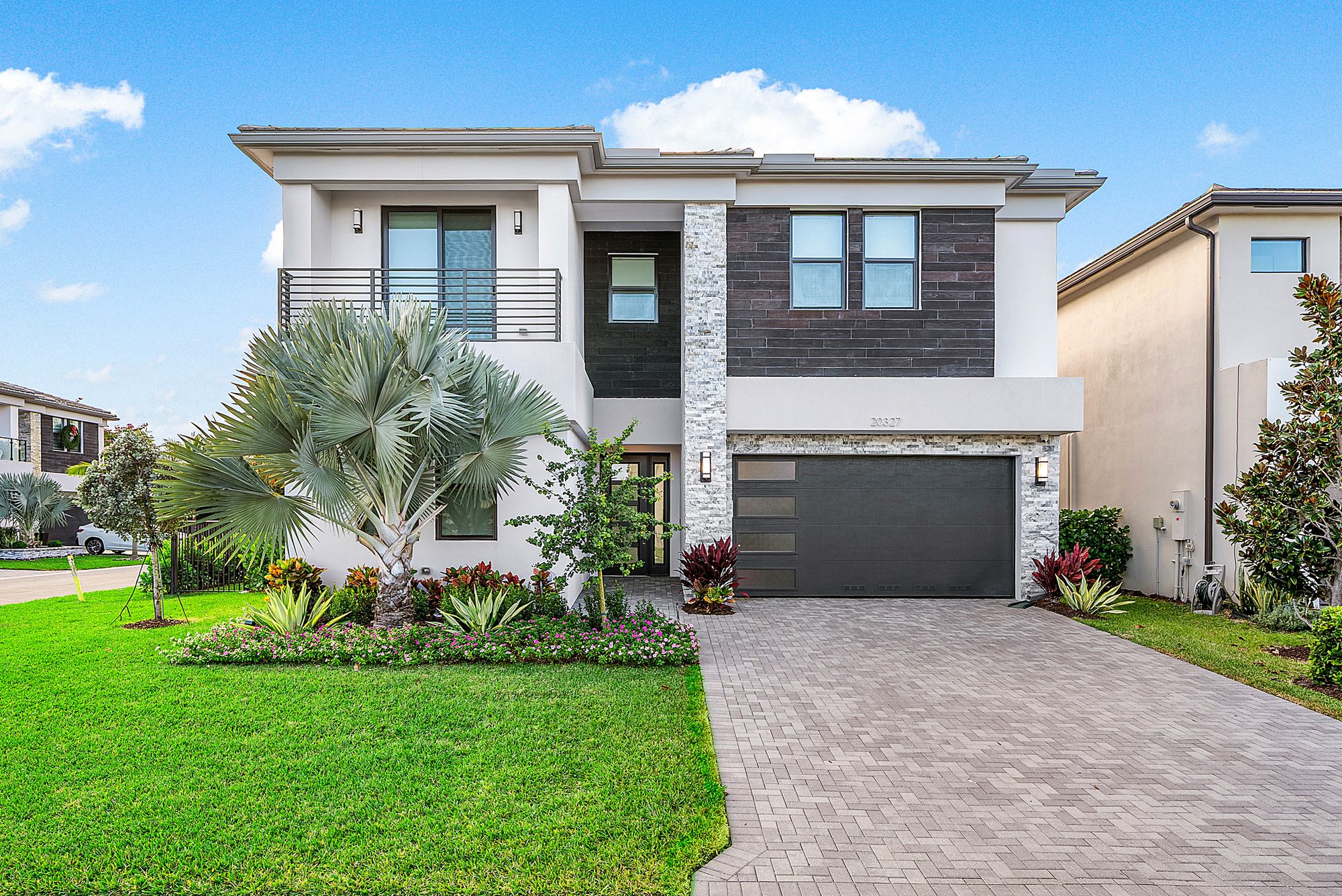 Contemporary two-story home at 20327 Bandon Dunes Road in Lotus Palm, a GL Homes community in Boca Raton