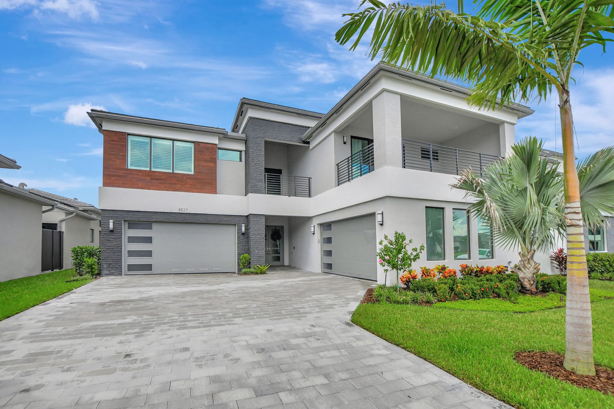 Contemporary two-story home at 8527 Ganton Drive in Lotus Palm, Boca Raton, a GL Homes community