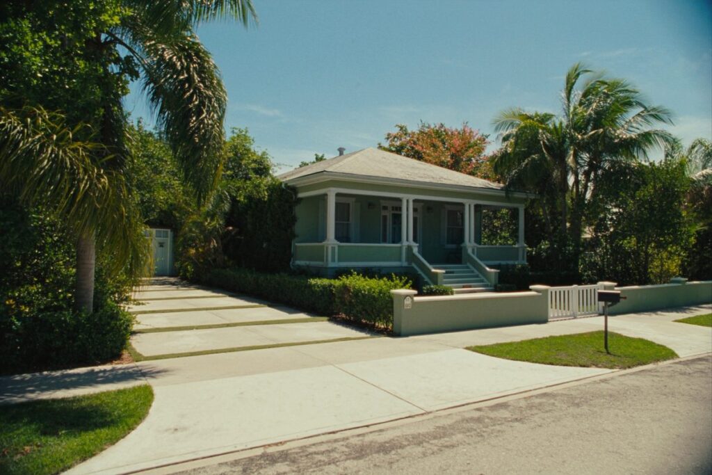 Historic 1920s cottage with tropical landscaping in Lake Worth Beach, Florida